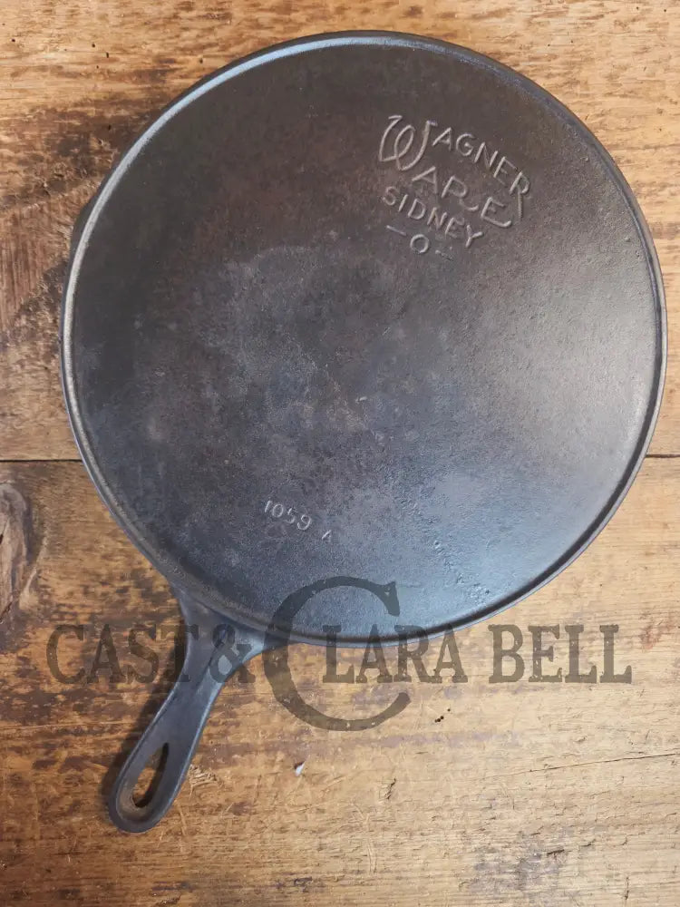 Ghost mark #9! 1920βs Wagner Ware #9 Cast Iron Skillet with Heat Ring 1059 - Skillet