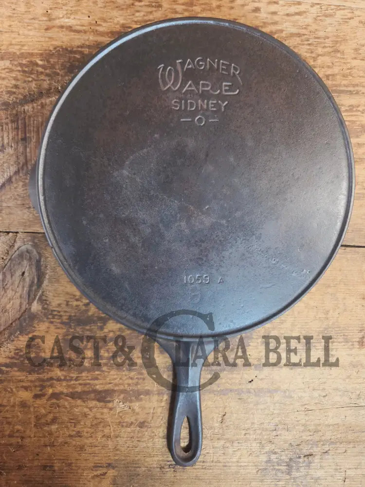 Ghost mark #9! 1920βs Wagner Ware #9 Cast Iron Skillet with Heat Ring 1059 - Skillet