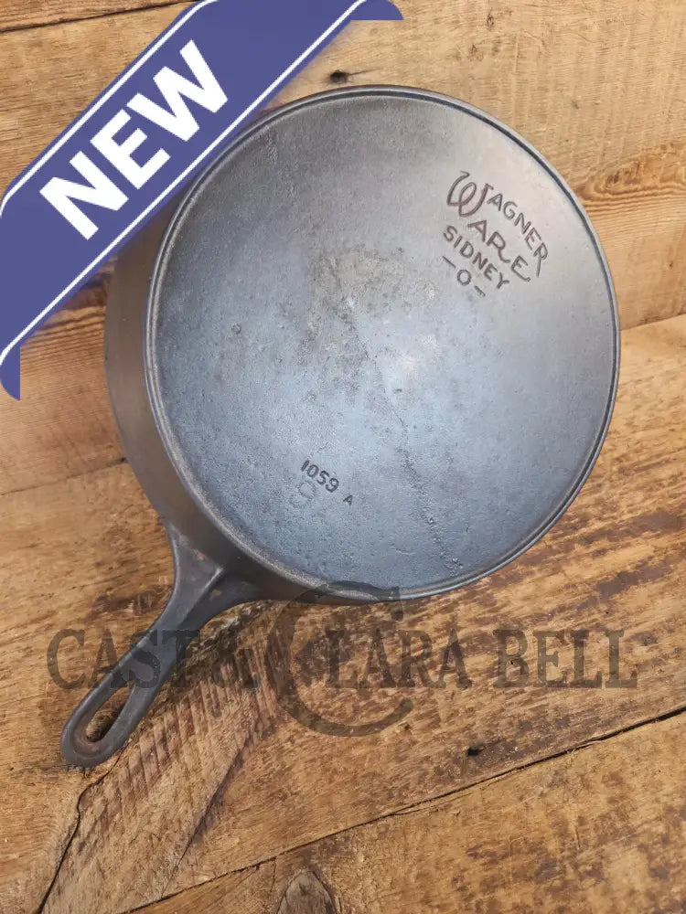 Ghost mark #9! 1920’s Wagner Ware #9 Cast Iron Skillet with Heat Ring 1059 - Skillet