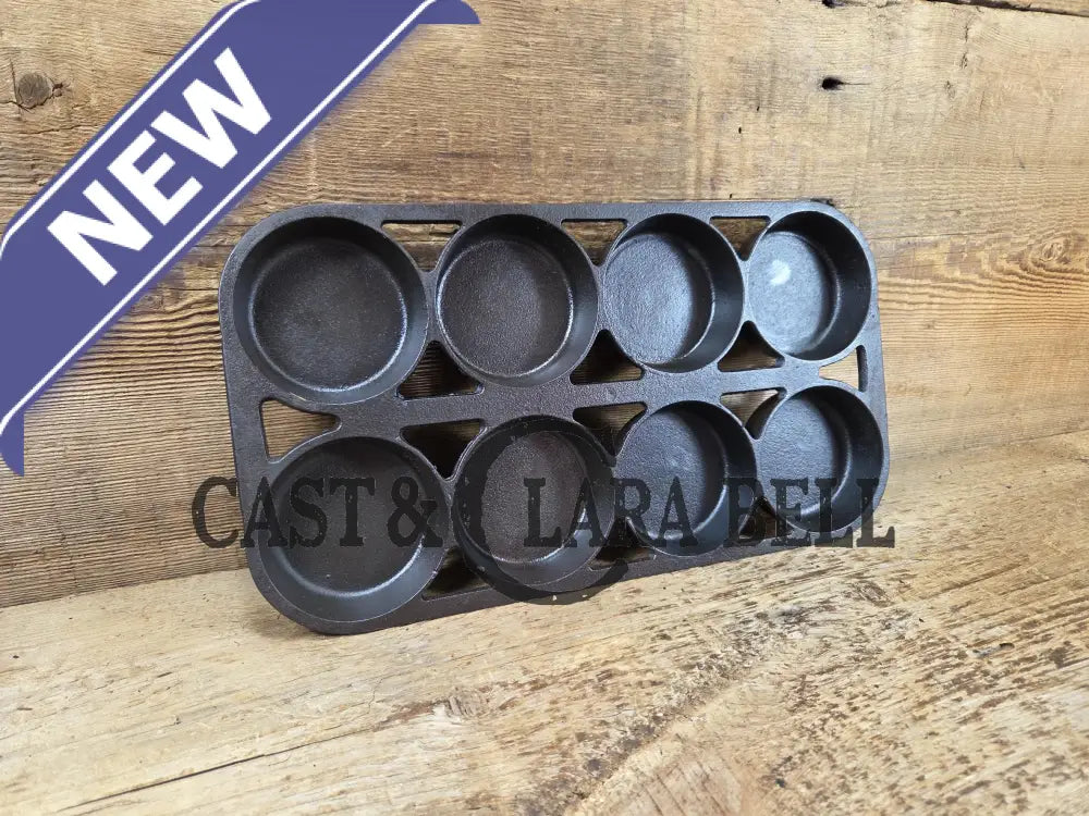 Gorgeous! 1920βs Griswold No. 8 Muffin Pan 8 cup 946. Raised letter underside Variation 1 Rarity 3 Skillet