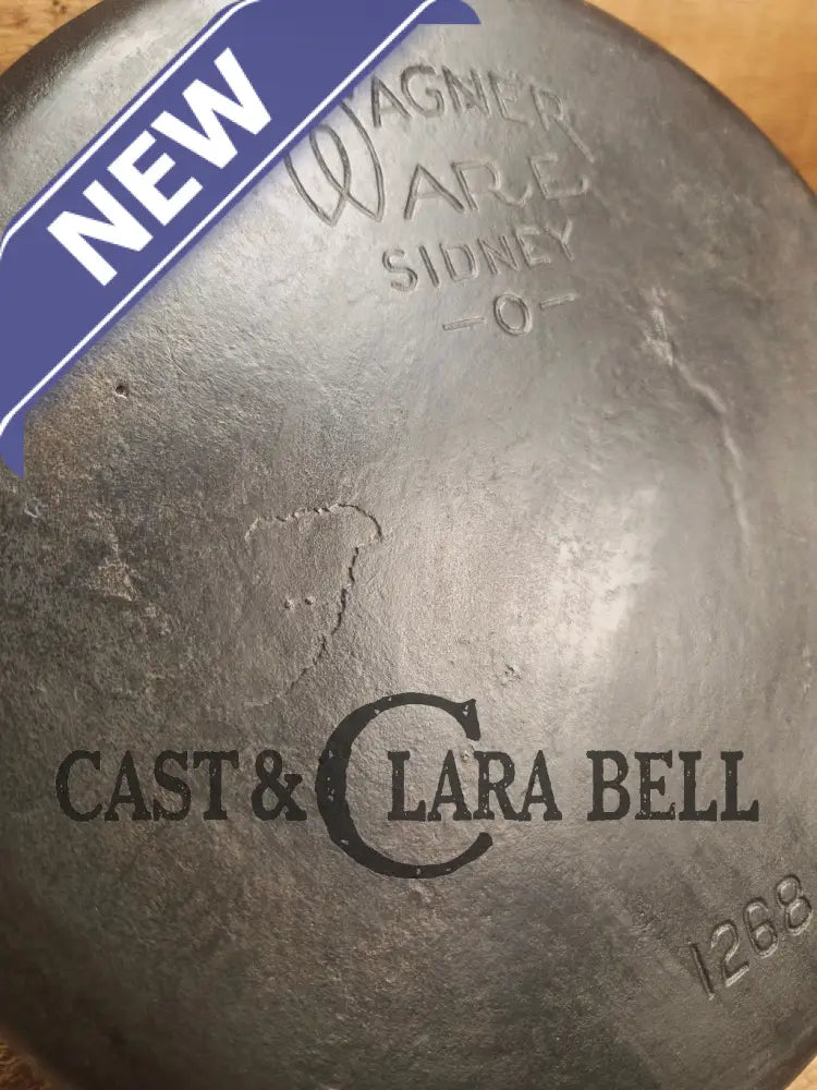 Gorgeous. 1920’s Wagner #8 1268 Dutch Oven round roaster with Fully Marked and Raised Letter Drip Drop Baster Lid!