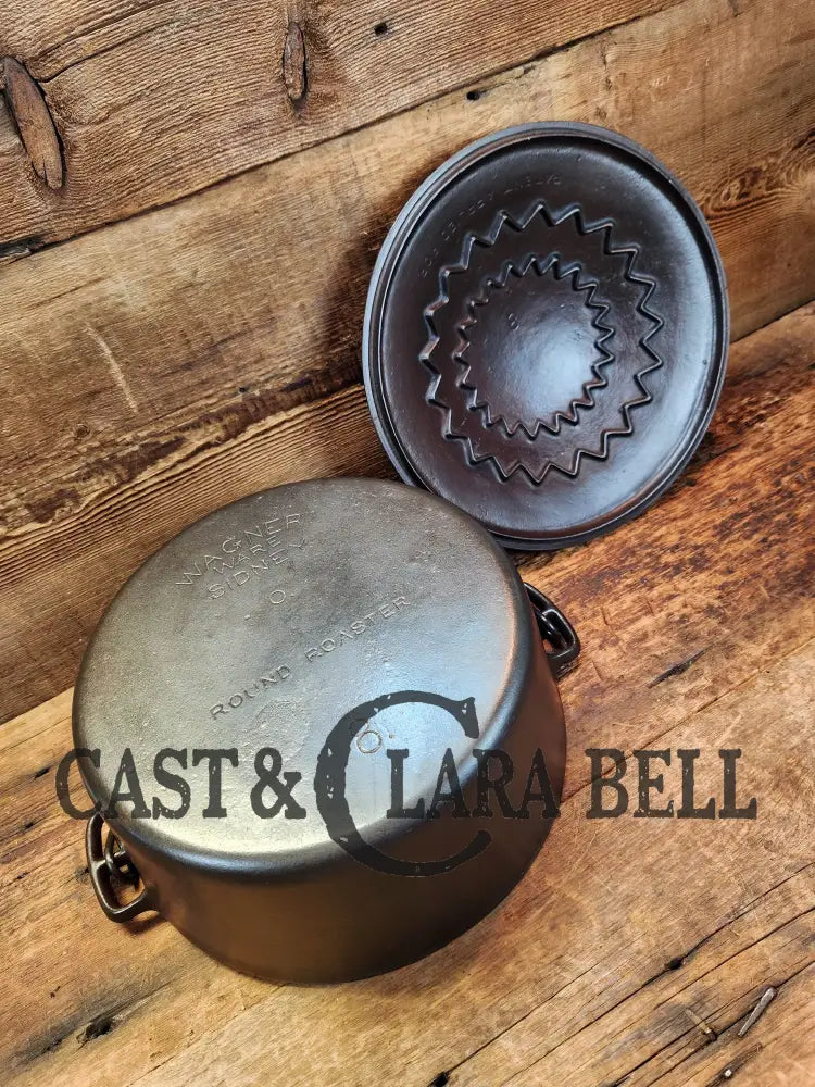 Gorgeous. 1920βS Wagner #8 Dutch Oven Round Roaster With Drip Drop Baster Lid! Ovens & Kettles