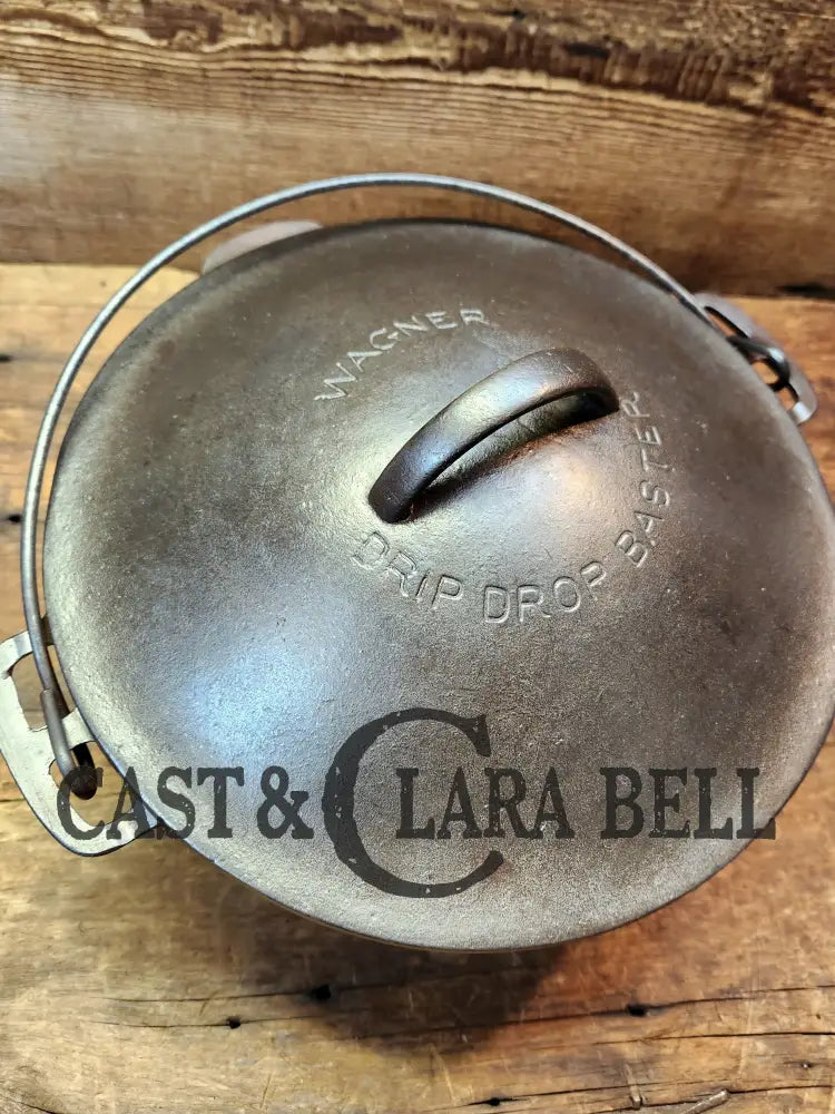 Gorgeous. 1920βS Wagner #8 Dutch Oven Round Roaster With Drip Drop Baster Lid! Ovens & Kettles