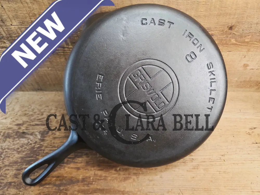 Gorgeous 1930’s Griswold #8 Cast Iron Skillet with Large Block Logo 704 Skillet