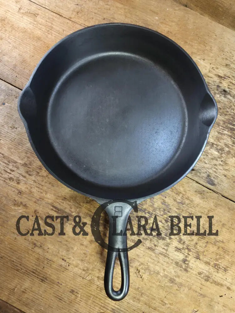 Gorgeous 1930’s Griswold #8 Cast Iron Skillet with Large Block Logo 704 C