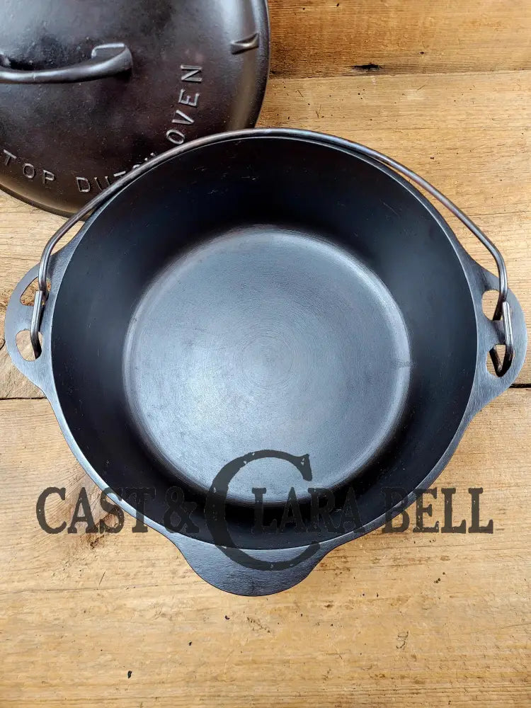 Gorgeous. 1930βS Griswold #8 Tite-Top Dutch Oven 1278 C Fully Marked Raised Matching Lid With Ez