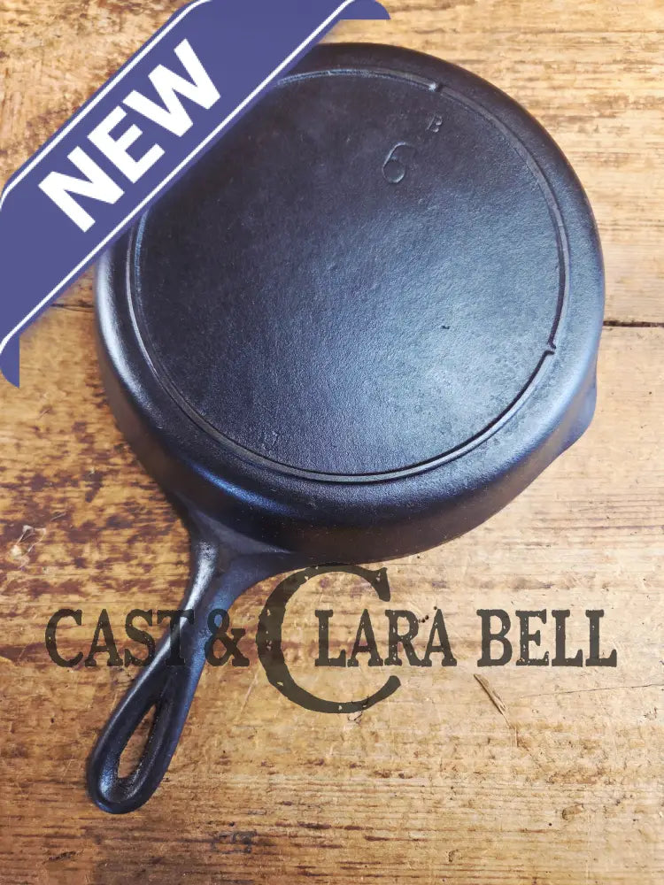 Gorgeous 1940’s Lodge #6 Skillet with 3-Notch Heat Ring. Perfect for the whole family perfect for sauté and sides