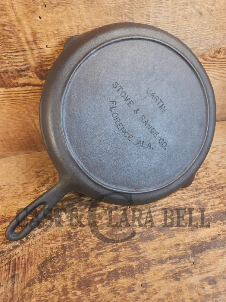 Gorgeous and harder to find Martin Stove & Range No. 8 Skillet Griddle with early Block Logo. Versatile restored and