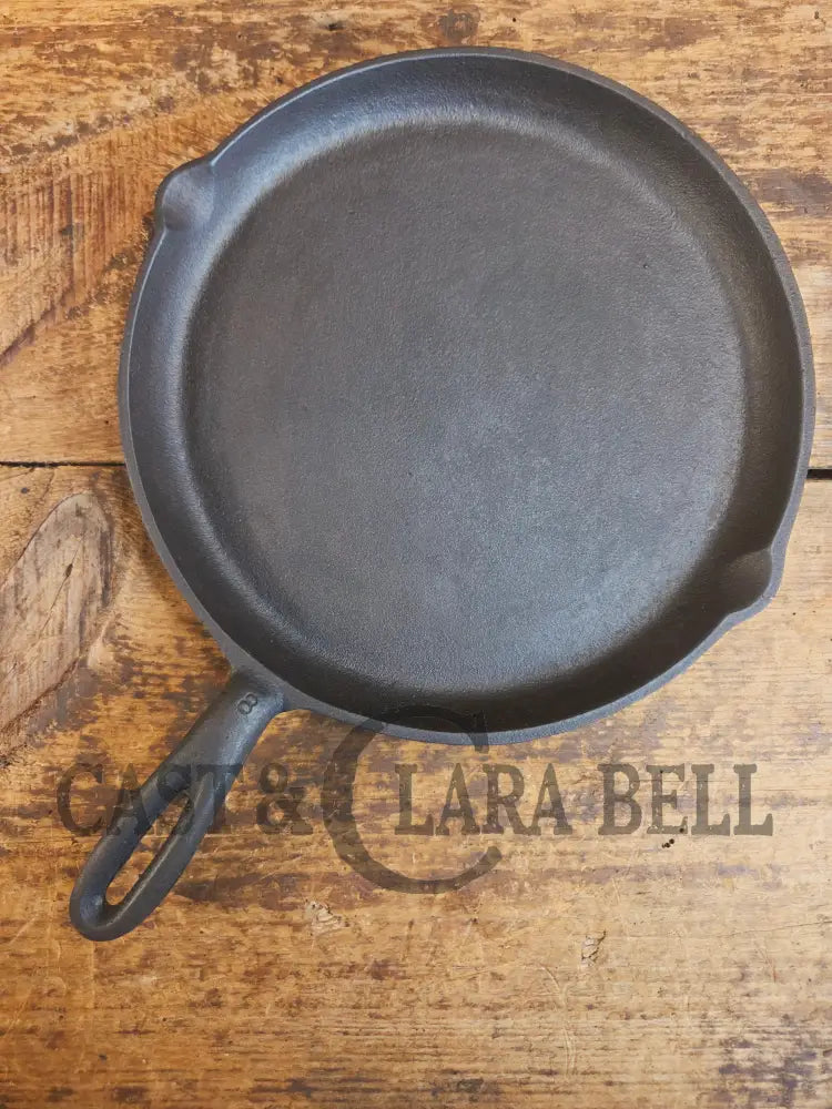 Gorgeous and harder to find Martin Stove & Range No. 8 Skillet Griddle with early Block Logo. Versatile restored and
