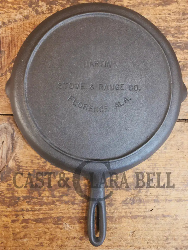 Gorgeous and harder to find Martin Stove & Range No. 8 Skillet Griddle with early Block Logo. Versatile restored and