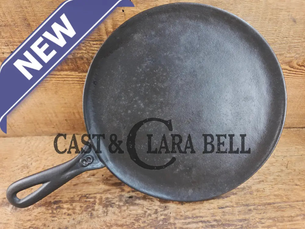 Gorgeous and harder to find Martin Stove & Range No. 8 Skillet Griddle with Hamburger Logo. Versatile restored and