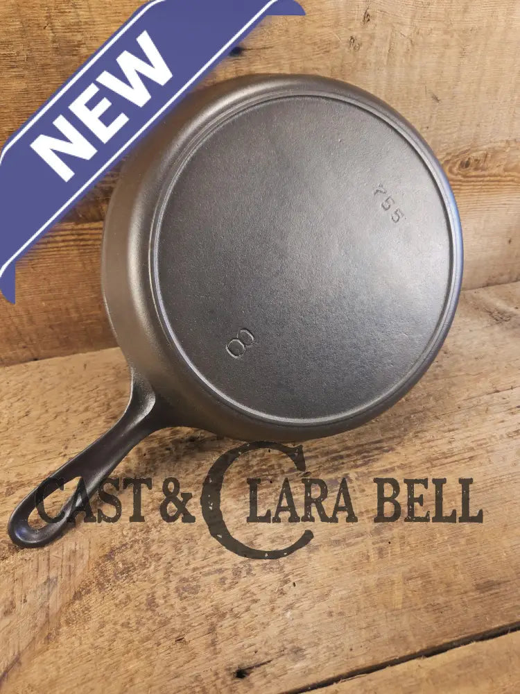Gorgeous and unique! 1930’s era Griswold #8 Cast Iron Skillet with Heat Ring 755. Similar to the Victor design. Great