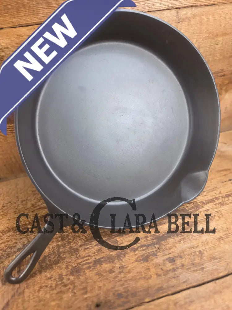 Gorgeous Big Bacon Skillet HTF 1890’s 6th Series Erie (Griswold) #11 717 Cast Iron Skillet Skillet