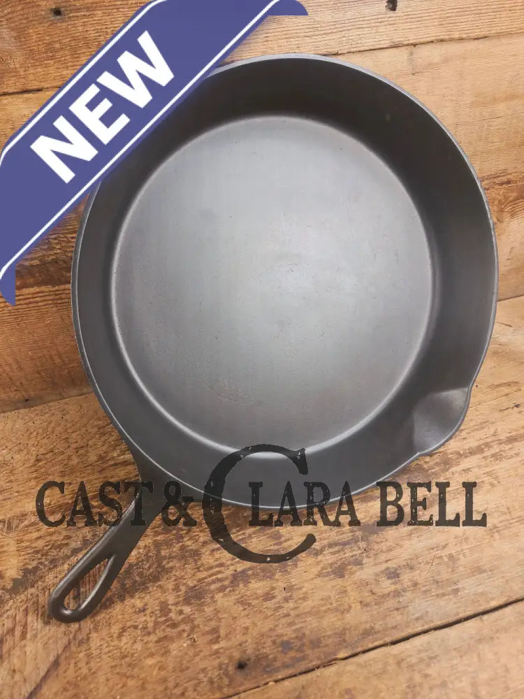 Gorgeous Big Bacon Skillet HTF 1890’s 6th Series Erie (Griswold) #11 717 Cast Iron Skillet Skillet