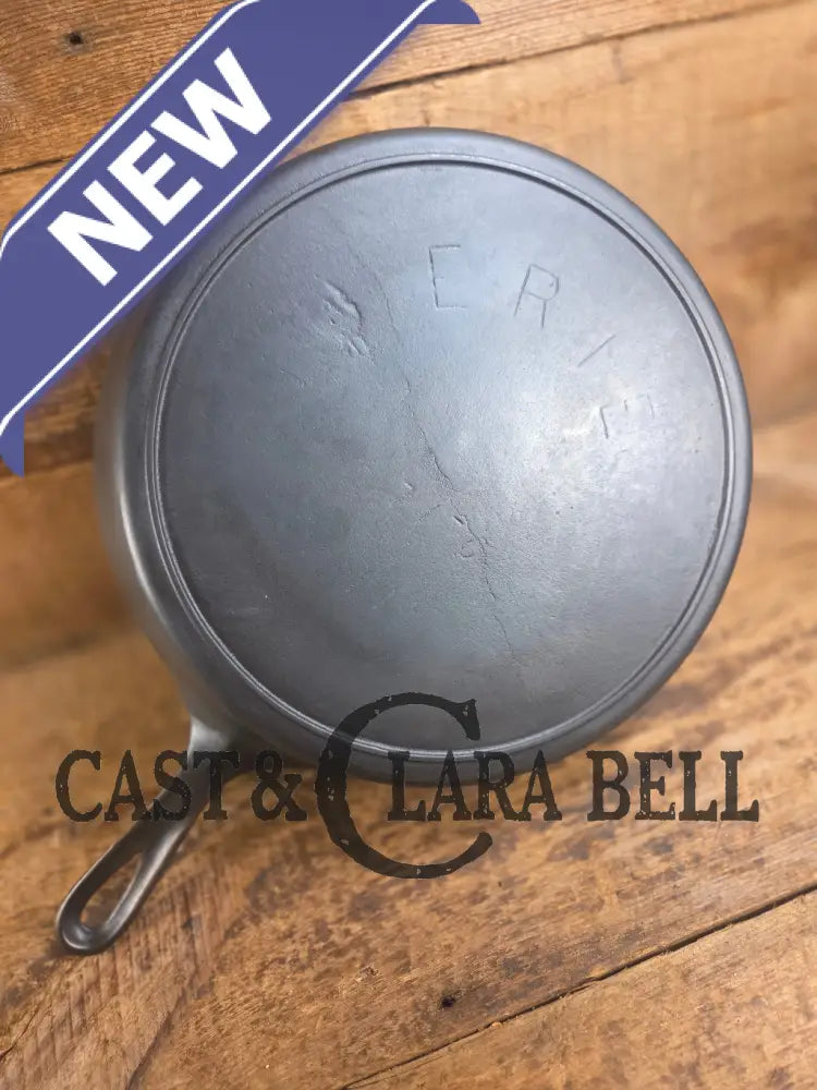 Gorgeous Big Bacon Skillet HTF 1890’s 6th Series Erie (Griswold) #11 717 Cast Iron Skillet Skillet