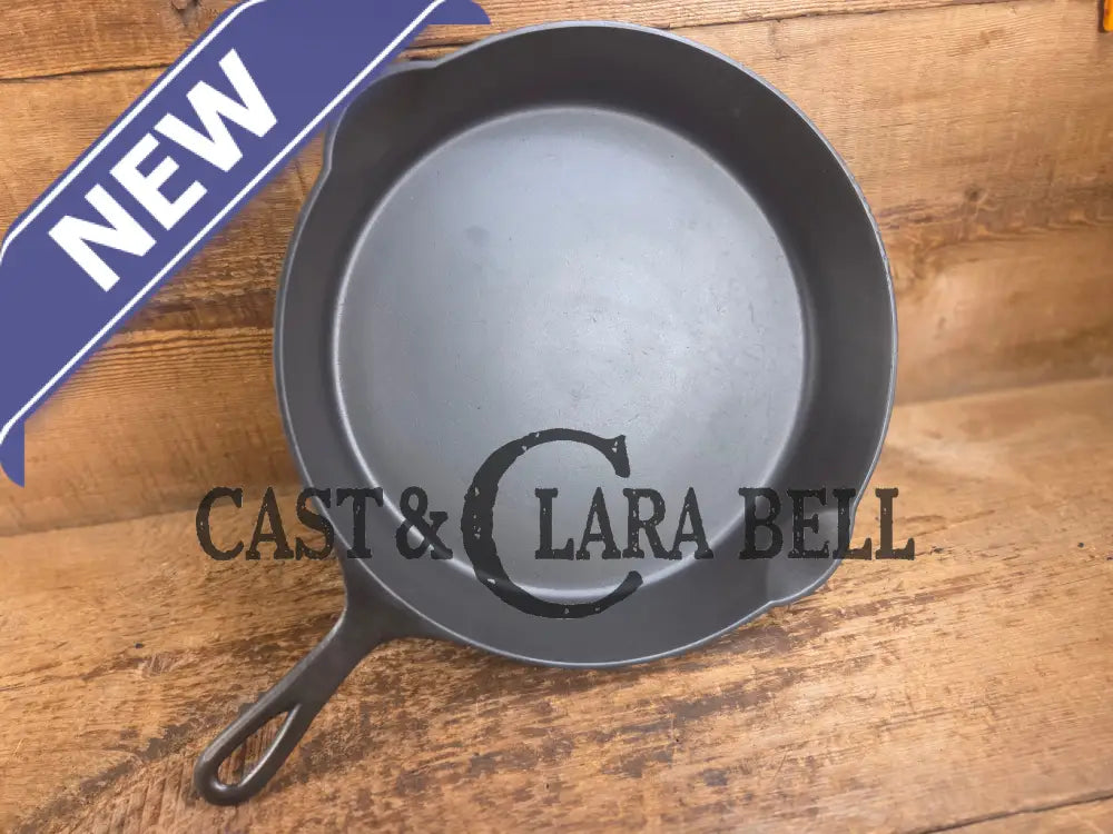 Gorgeous Big Bacon Skillet HTF 1890’s 6th Series Erie (Griswold) #11 717 Cast Iron Skillet Skillet