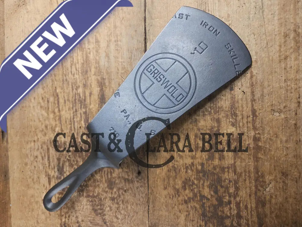 Gorgeous custom made #9 710 Griswold Cast Iron Spatula. Reclaimed 1910βs Griswold Slant ERIE skillet. Awesome gift for