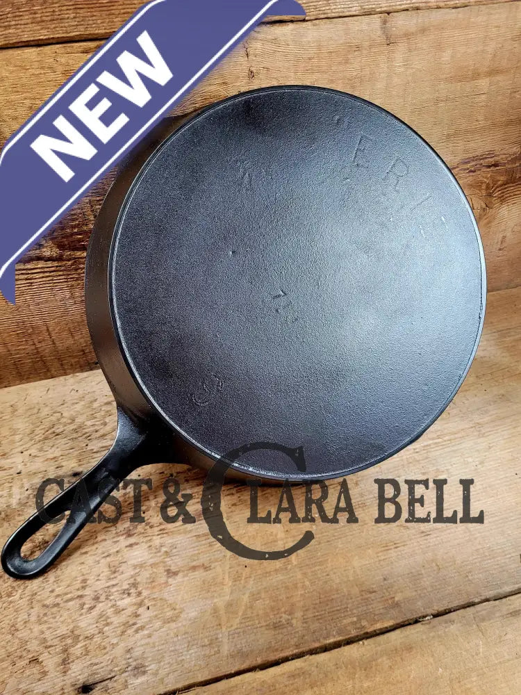 Gorgeous Early 1890’S Erie #9 (1890’S Griswold) 3Rd Series’ Cast Iron Skillet With Heat Ring
