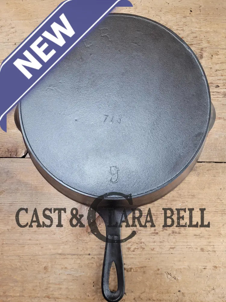 Gorgeous Early 1890’S Erie #9 (1890’S Griswold) 3Rd Series’ Cast Iron Skillet With Heat Ring