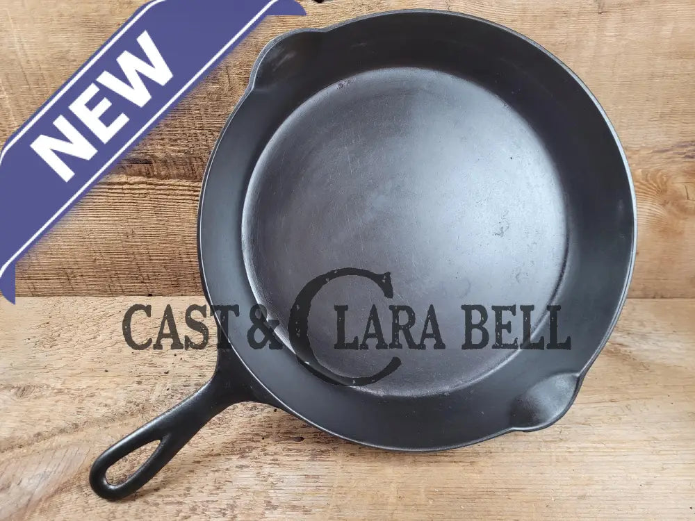 Gorgeous Early 1890’S Erie #9 (1890’S Griswold) 3Rd Series’ Cast Iron Skillet With Heat Ring