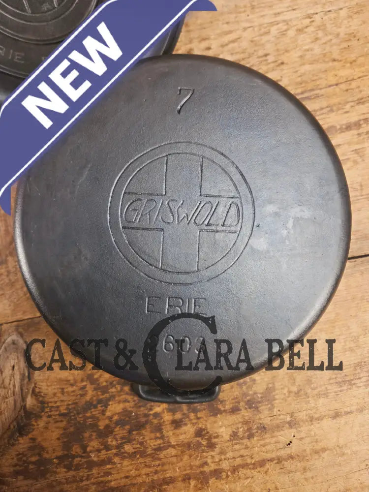 GORGEOUS. Early 1910βs Griswold #7 fully marked Tite-Top Dutch Oven 2603 Slant Logo ERIE 2604 Dutch Ovens Trivets &