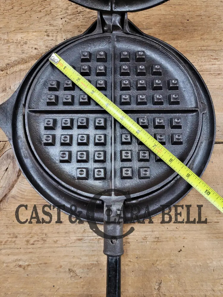 Gorgeous! Hard To Find Early 1900βS (Erie Logo Era) Griswold New American Style #9 Waffle Iron!