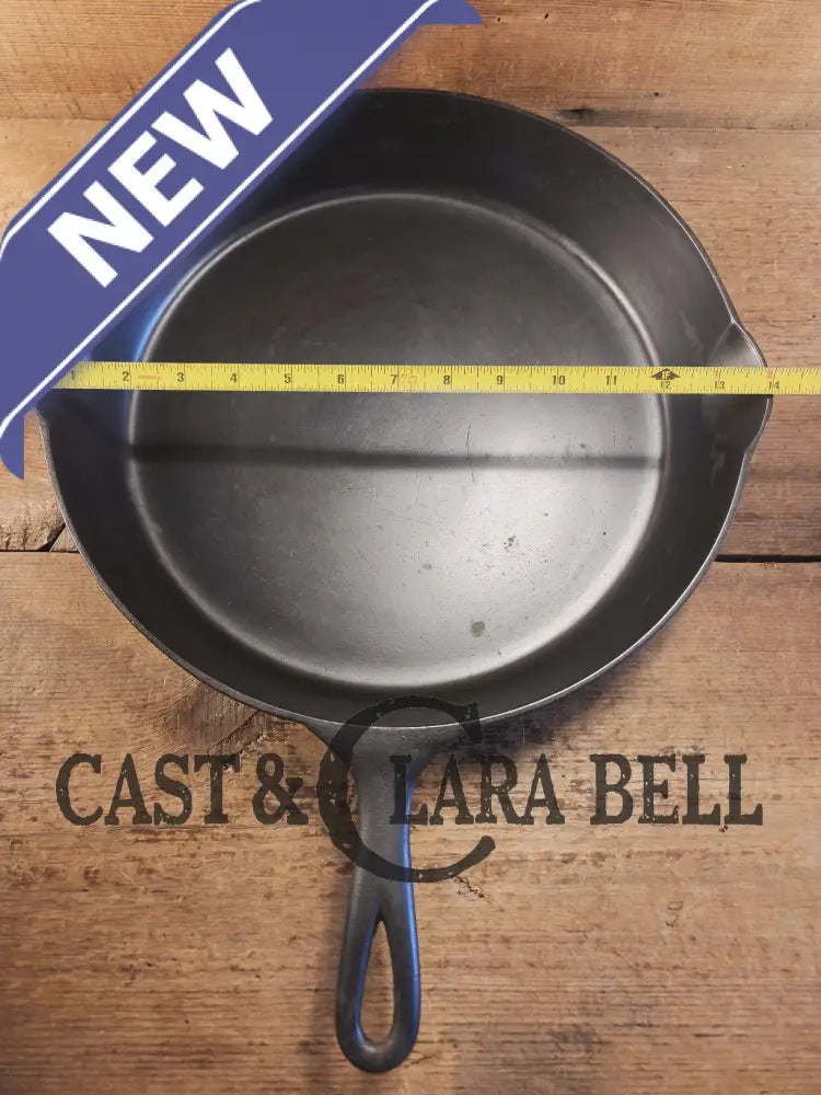 Gorgeous! HTF 1890βs Third Series Erie (Griswold) #12 Cast Iron Skillet. Huge!! Skillet
