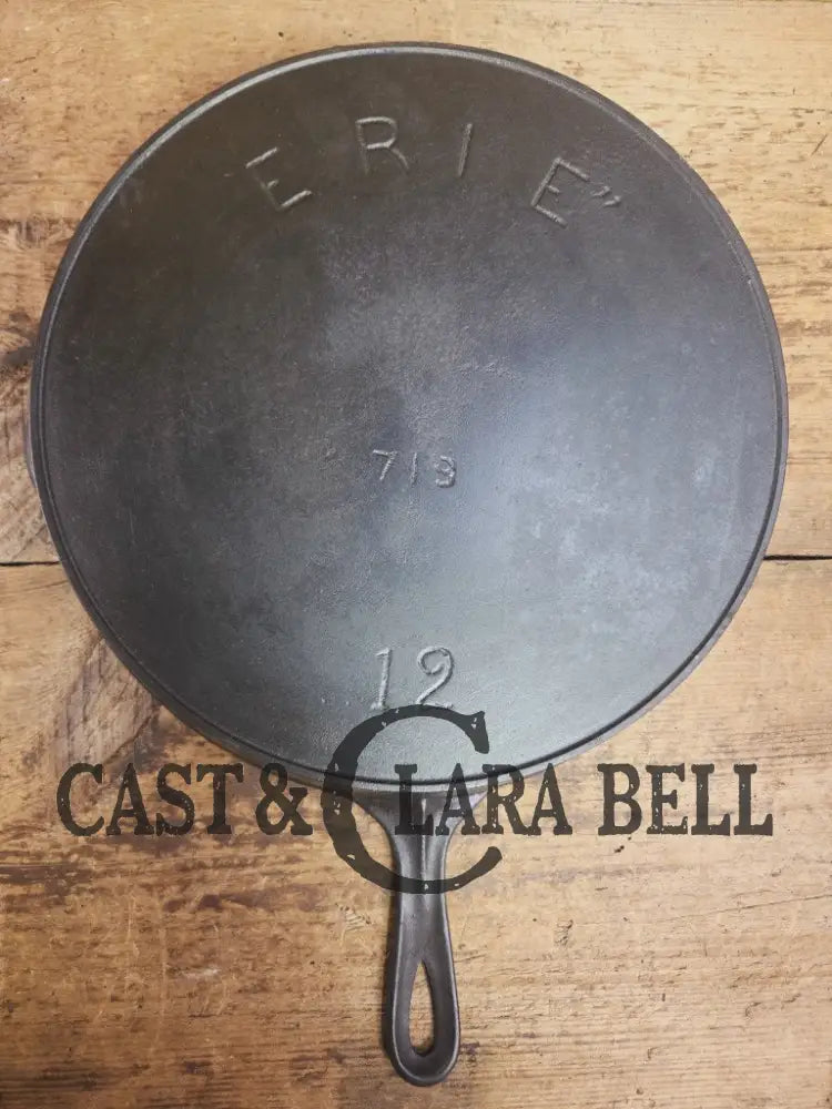 Gorgeous! HTF 1890βs Third Series Erie (Griswold) #12 Cast Iron Skillet. The biggest made in the series Skillet