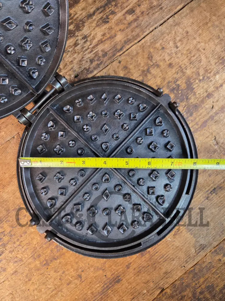 GORGEOUS late 1800’s Orr Painter & Co. style Unknown Maker Waffle Iron - Waffle Iron