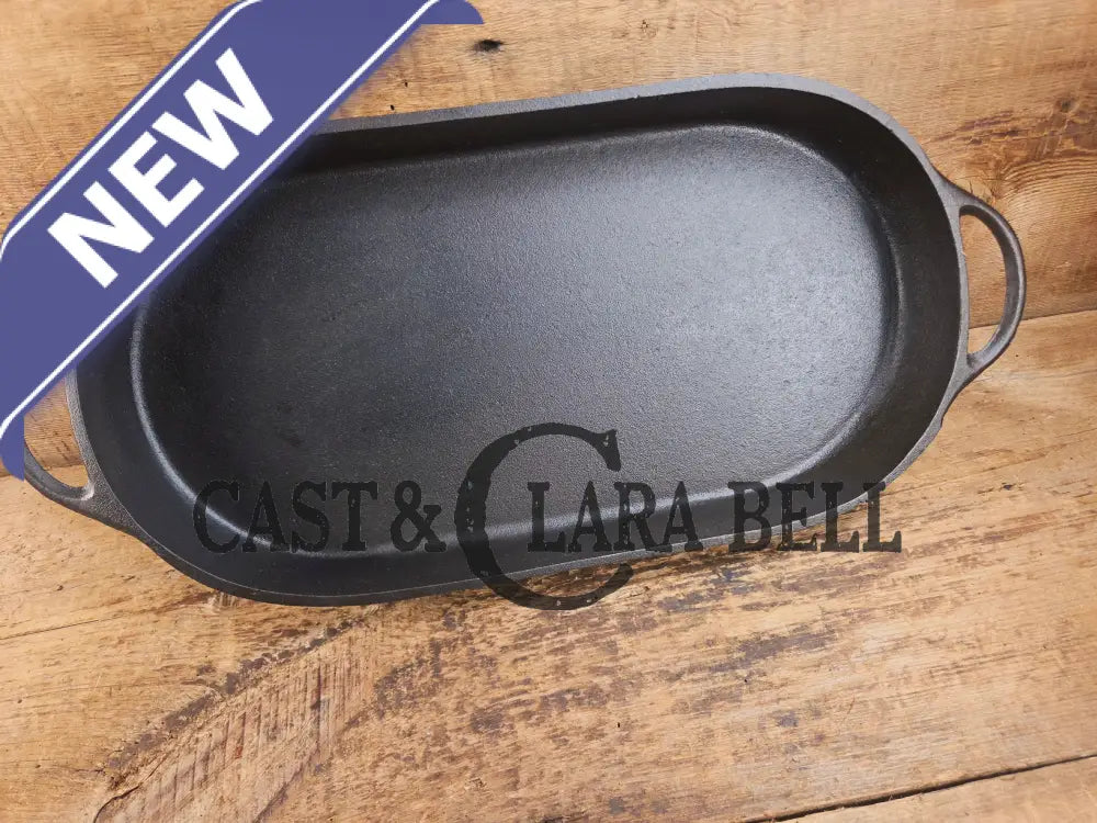 GORGEOUS Second edition Birmingham Stove & Range Sportsman Grill 3052 Rope handles Restored and Ready to Use! Griddle