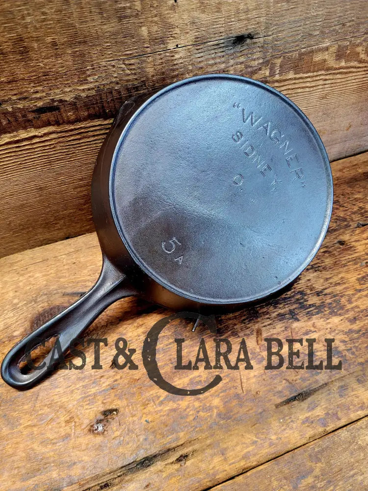 Gorgeous Unique And Hard To Find! Early 1900βS Wagner Ware #5 Arc Straight Logo Cast Iron Saute