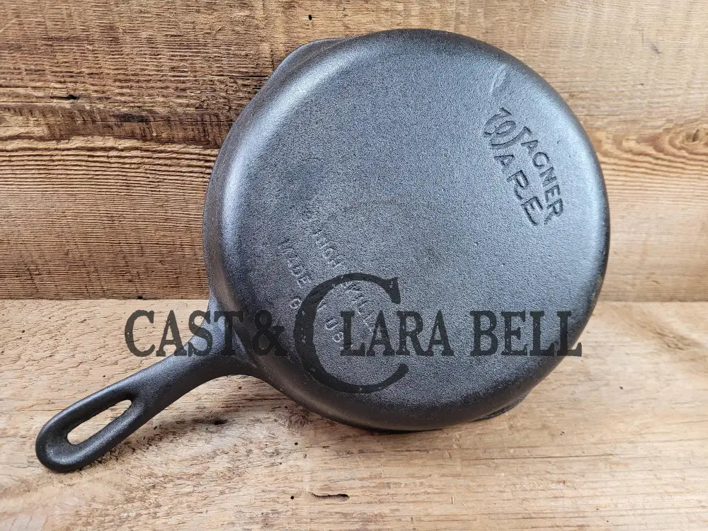 Great Daily User! 1950βS Wagner Ware #6 Skillet With Smooth Bottom And Stylized Logo. Perfect For