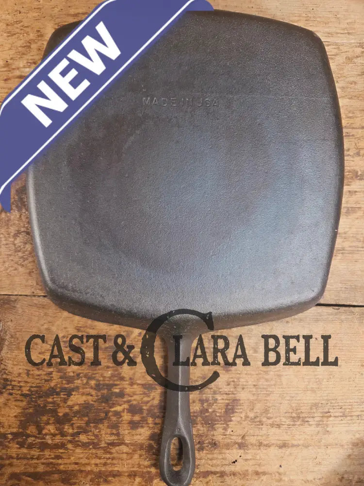 Great daily workhorse! 1950βs era Birmingham (BSR) Stove & Range cast iron square fryer skillet Skillet