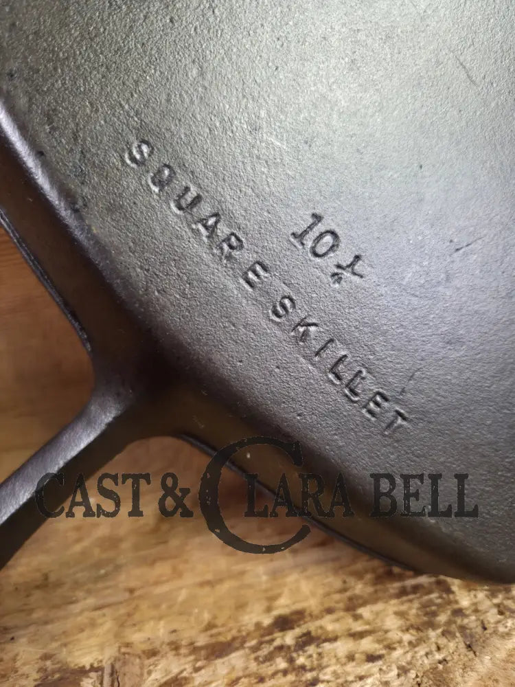 Great daily workhorse! 1960’s era Birmingham (BSR) Stove & Range cast iron square fryer skillet Skillet