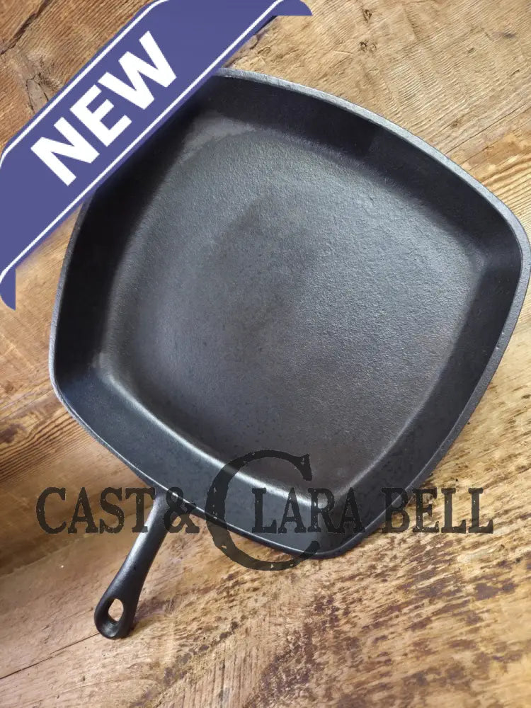 Great daily workhorse! 1960’s era Birmingham (BSR) Stove & Range cast iron square fryer skillet Skillet
