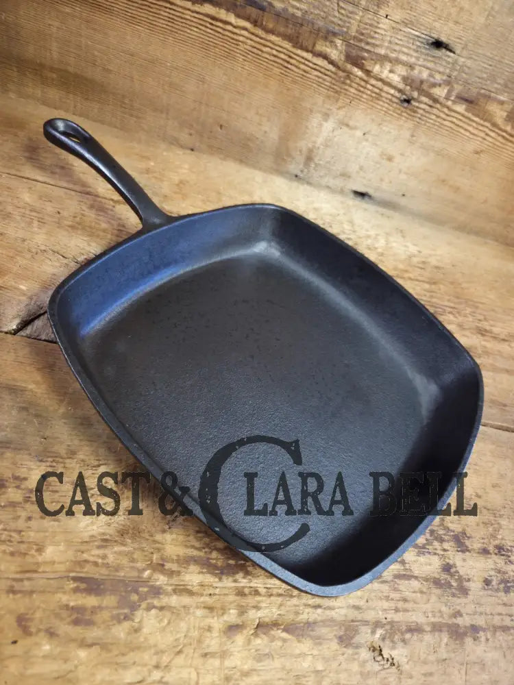 Great daily workhorse! 1960’s era Birmingham (BSR) Stove & Range cast iron square fryer skillet Skillet