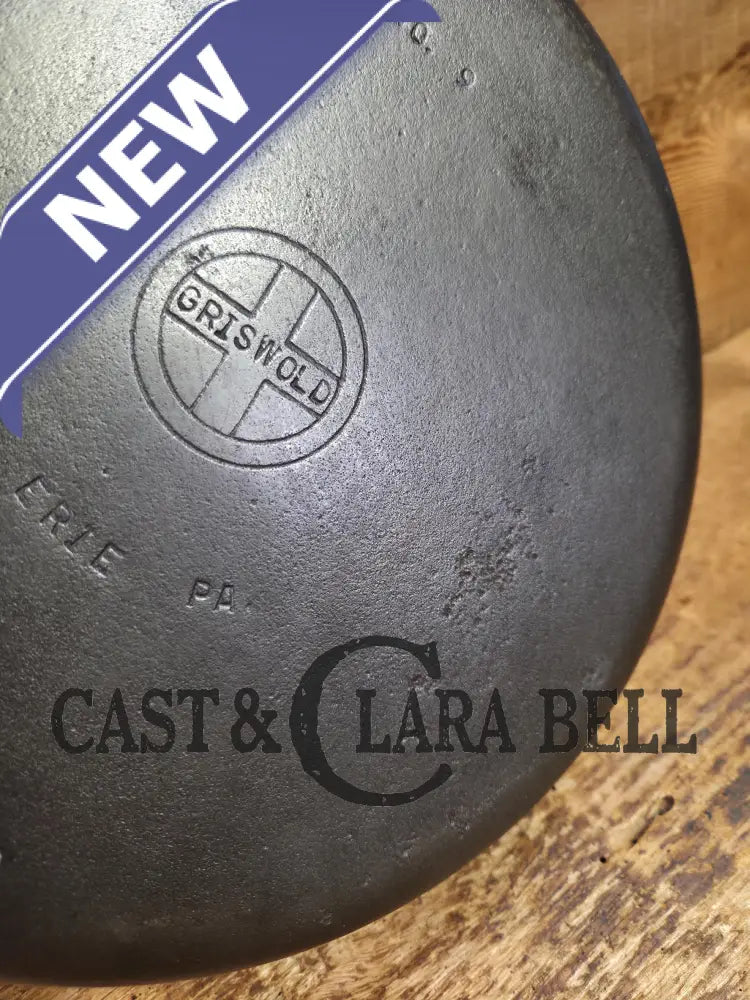 GREAT everyday skillet! Big 1930’s era Griswold #9 Cast Iron Skillet with Small Block Logo 710 Skillet
