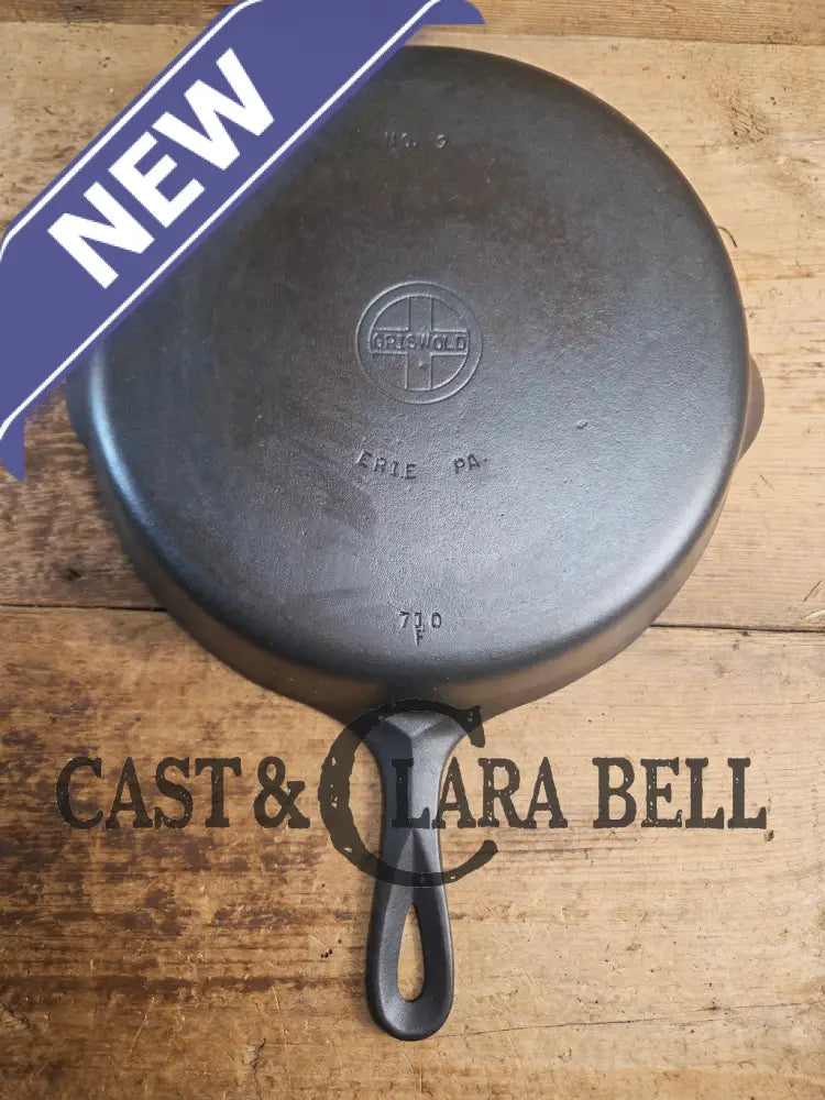 GREAT everyday skillet! Big 1930’s era Griswold #9 Cast Iron Skillet with Small Block Logo 710 Skillet