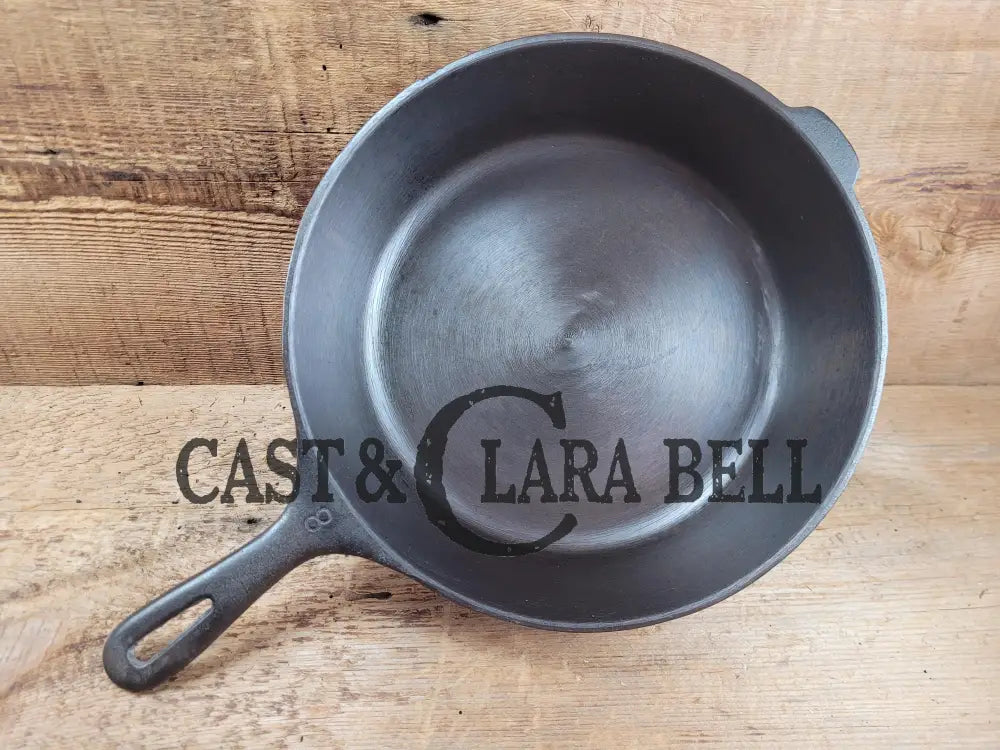 Great First Pan! 1940βS Wagner #8 Cast Iron Deep Skillet 10 1/2 Inch Skillet. Chicken Fryer