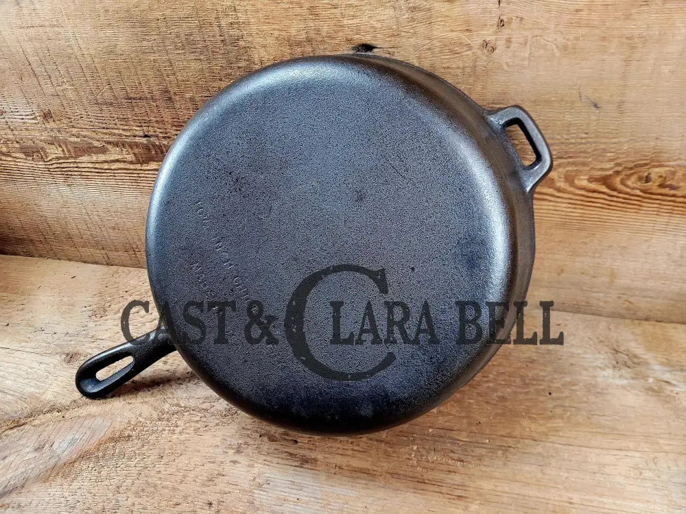 Great First Pan! 1940’S Wagner #8 Cast Iron Deep Skillet 10 1/2 Inch Skillet. Chicken Fryer Sc24