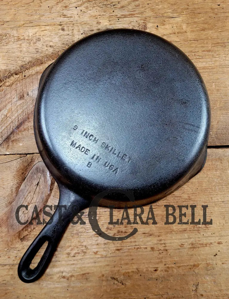 Great Gift! 1930βS Wagner Unmarked #6 B Cast Iron Sautee Skillet. Awesome Saute Pan For Sides And