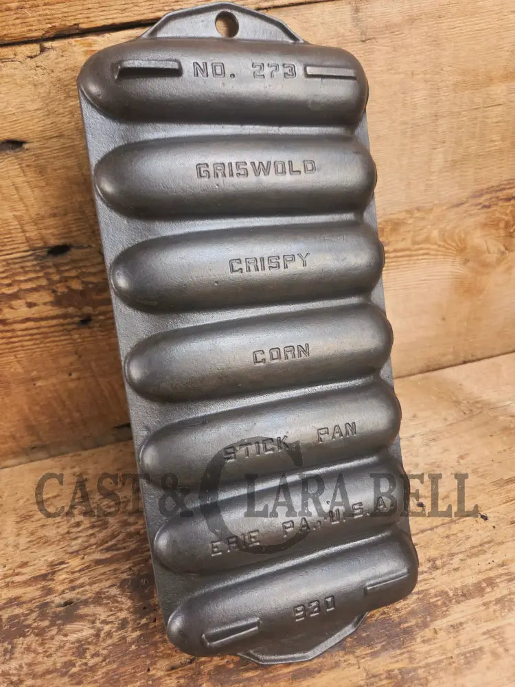 Great Gift! Griswold No. 273 Crispy Corn Stick Cast Iron Pan 930 Bakeware
