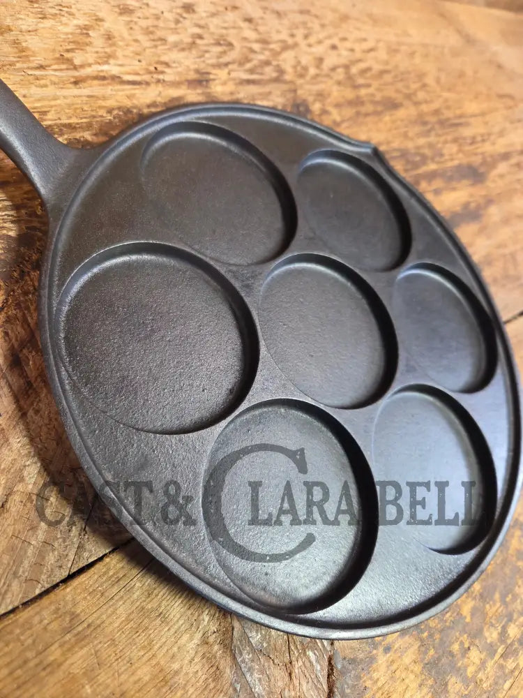 GREAT gift idea! Wagner made Griswold No. 34 Cast Iron Plett Pan with Block Logo 2980 A - Skillet