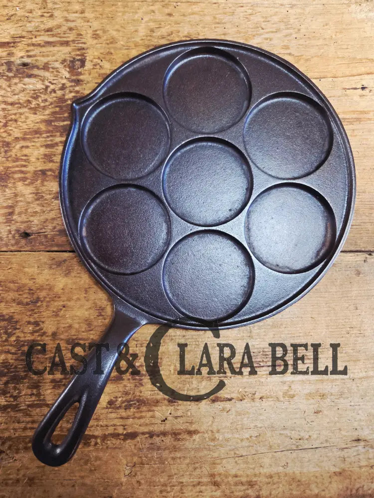 GREAT gift idea! Wagner made Griswold No. 34 Cast Iron Plett Pan with Block Logo 2980 A Skillet