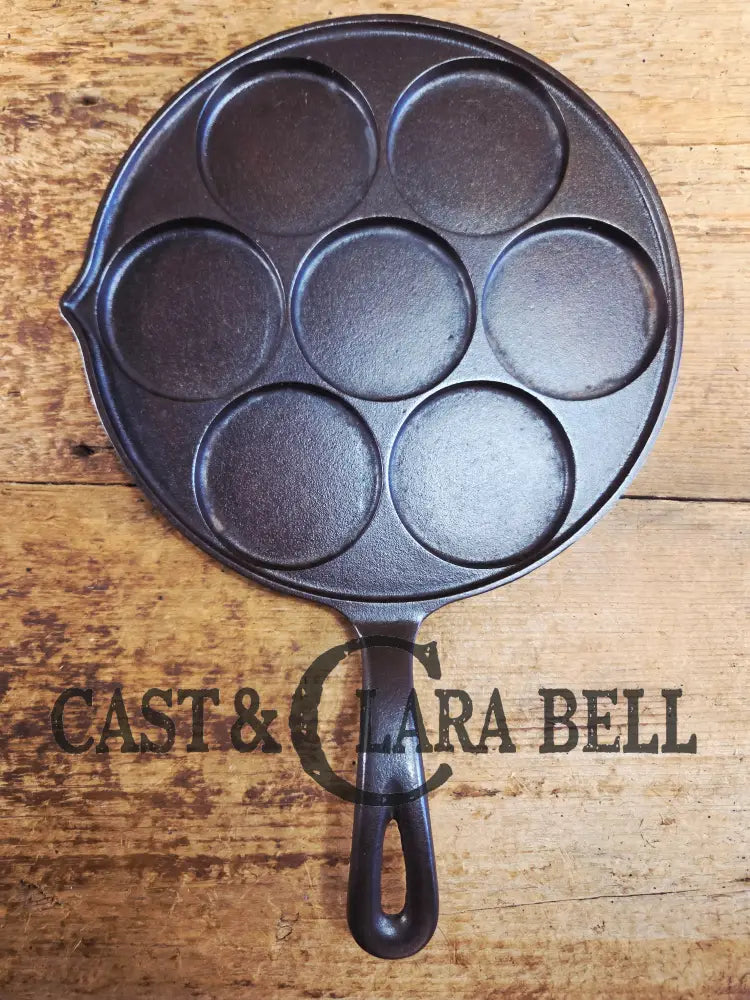GREAT gift idea! Wagner made Griswold No. 34 Cast Iron Plett Pan with Block Logo 2980 A Skillet