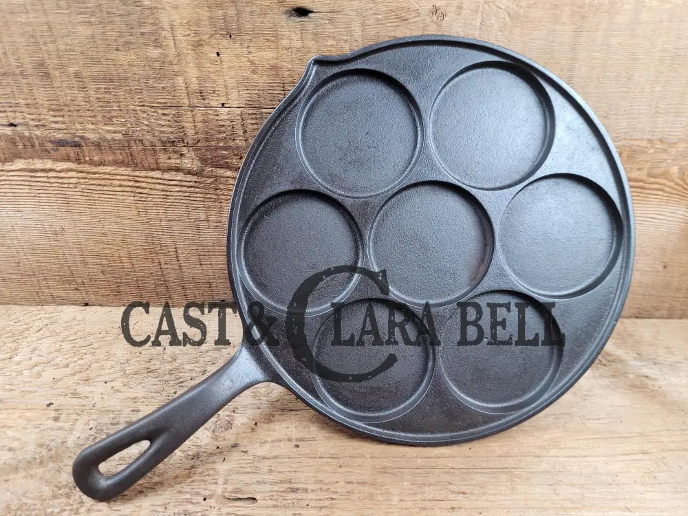 Great Gift Idea! Wagner Made Griswold No. 34 Cast Iron Plett Pan With Slant Block Logo 2980 Skillet