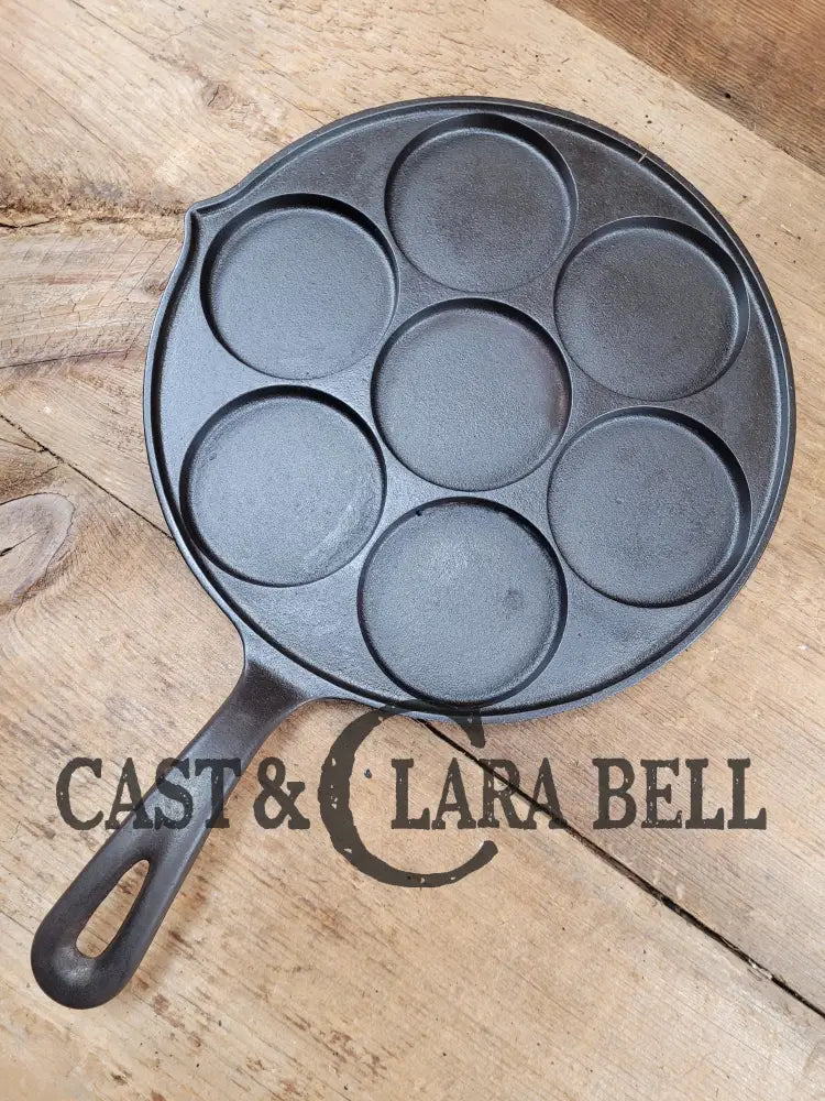 Great Gift Idea! Wagner Made Griswold No. 34 Cast Iron Plett Pan With Slant Block Logo 2980 Skillet