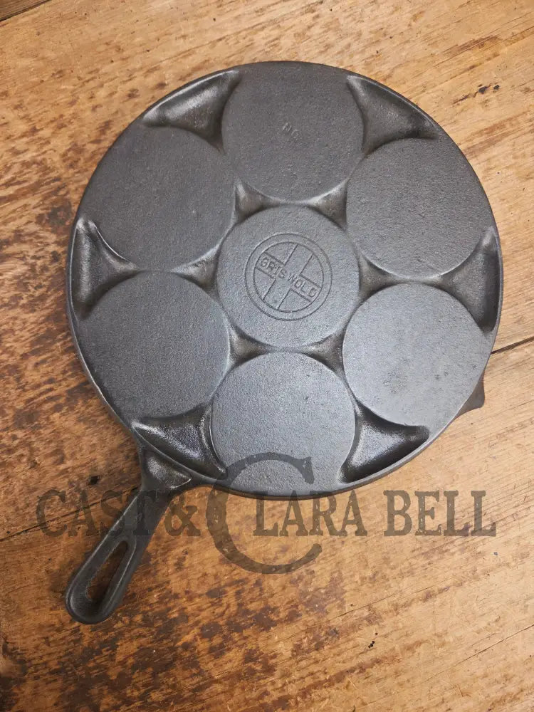 GREAT gift idea! Wagner made Griswold No. 34 Cast Iron Plett Pan with Small Block Logo Skillet