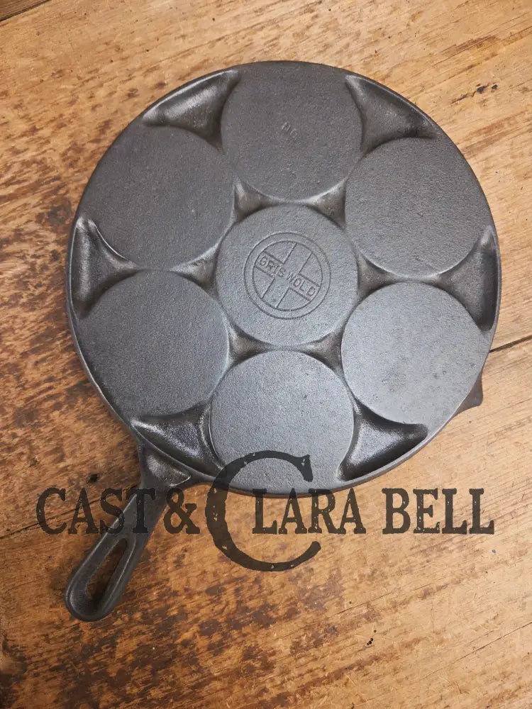 GREAT gift idea! Wagner made Griswold No. 34 Cast Iron Plett Pan with Small Block Logo Skillet