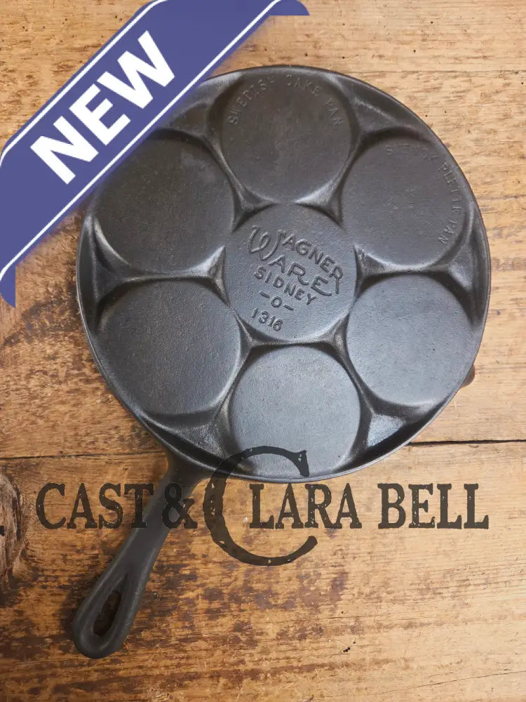 GREAT gift idea! Wagner Stylized 1316 Plett Pan (Swedish Danish Cake). Absolutely gorgeous Skillet